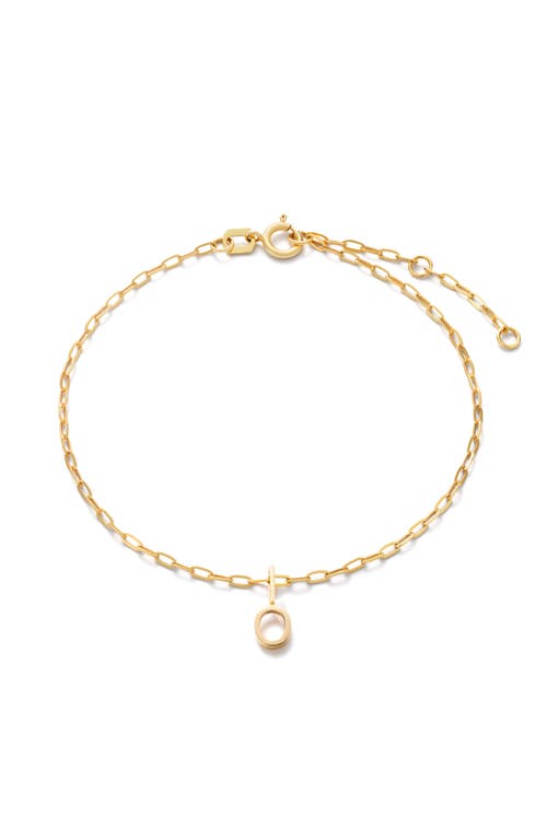 Ana Luisa Gold Charm Letter Bracelet