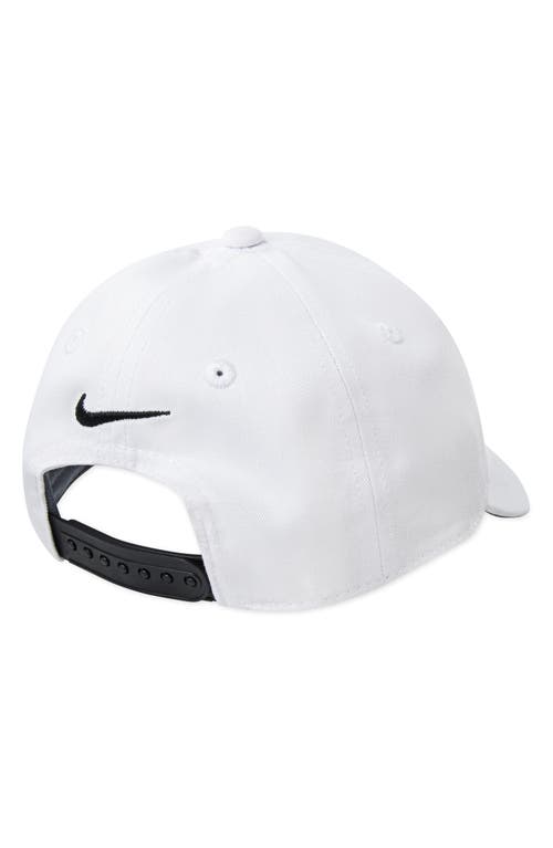 Nike Kids' Logo Patch Baseball Cap In White