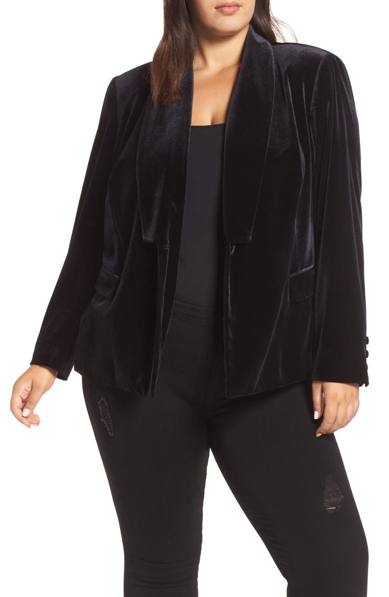 1.STATE Velvet Blazer, Main, color, 