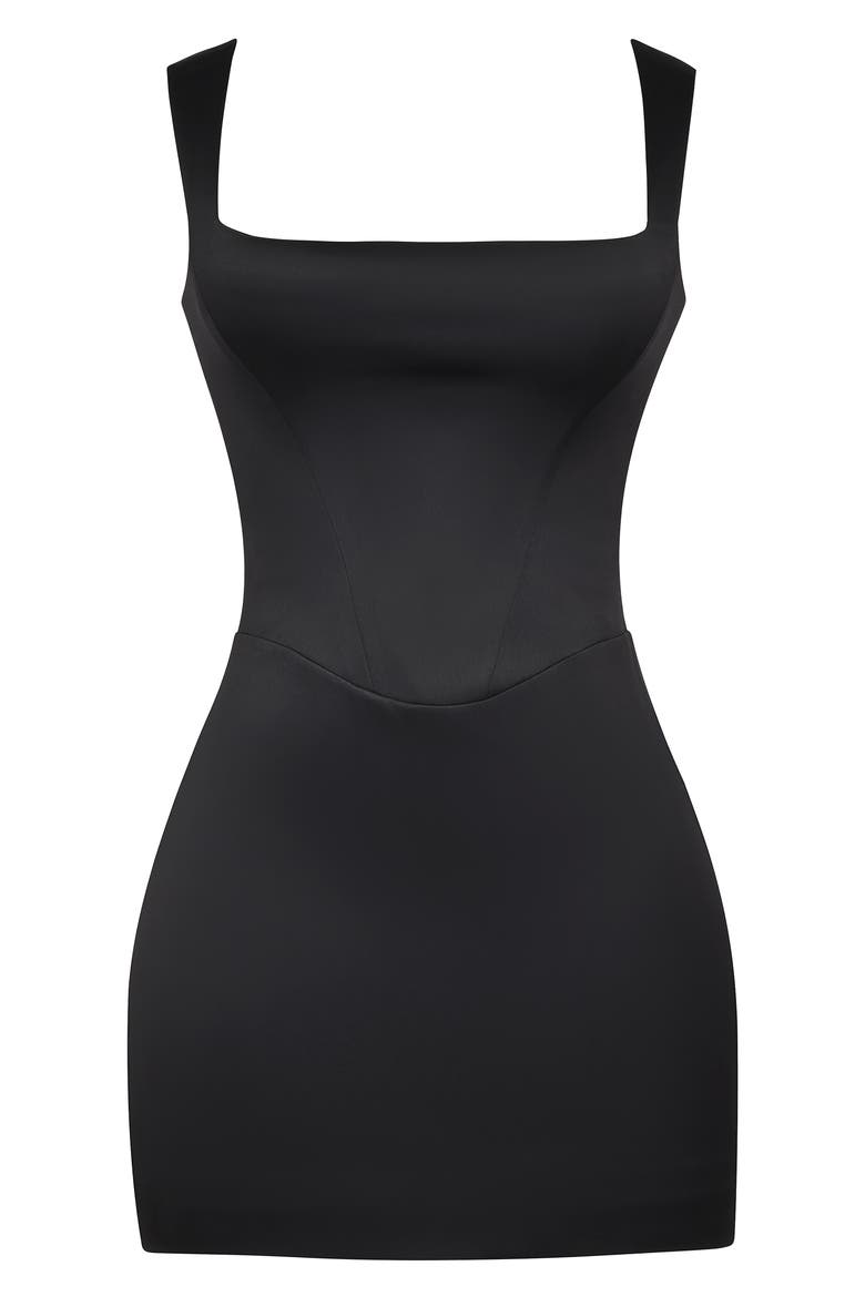 enya black corset mini dress 'Enya' Black Corset Mini Dress