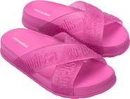 Mini Melissa Kids' Cozy Cross Strap Slide Sandal