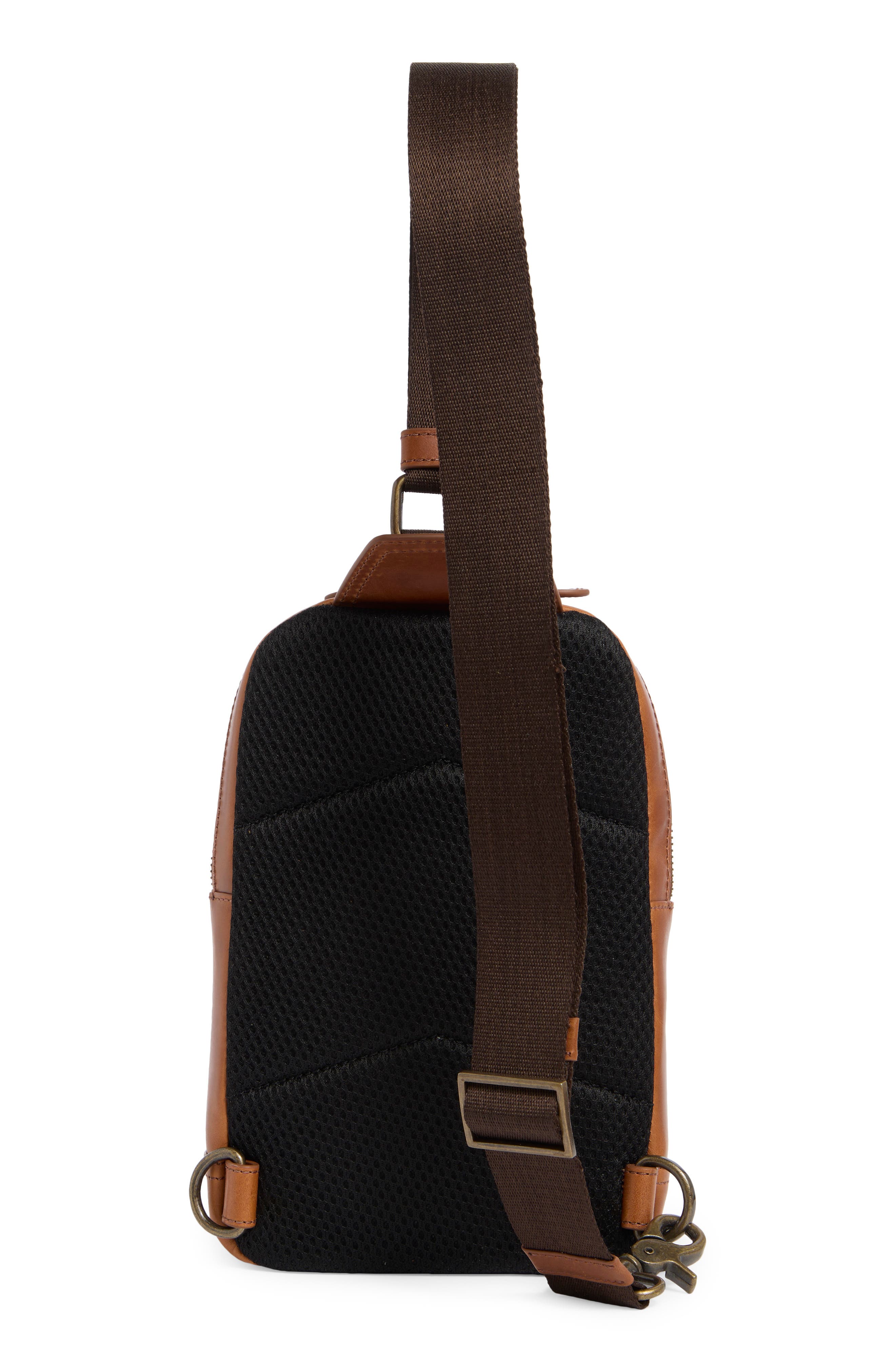 Hunter Glazed Sling Bag, Alternate, color, TAN