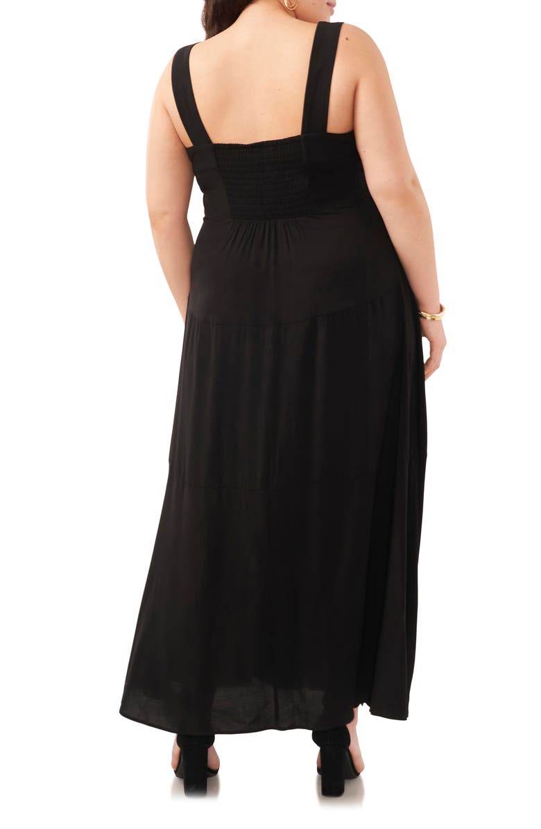 Vince Camuto Solid Sleeveless Tiered Maxi Dress, Alternate, color, 