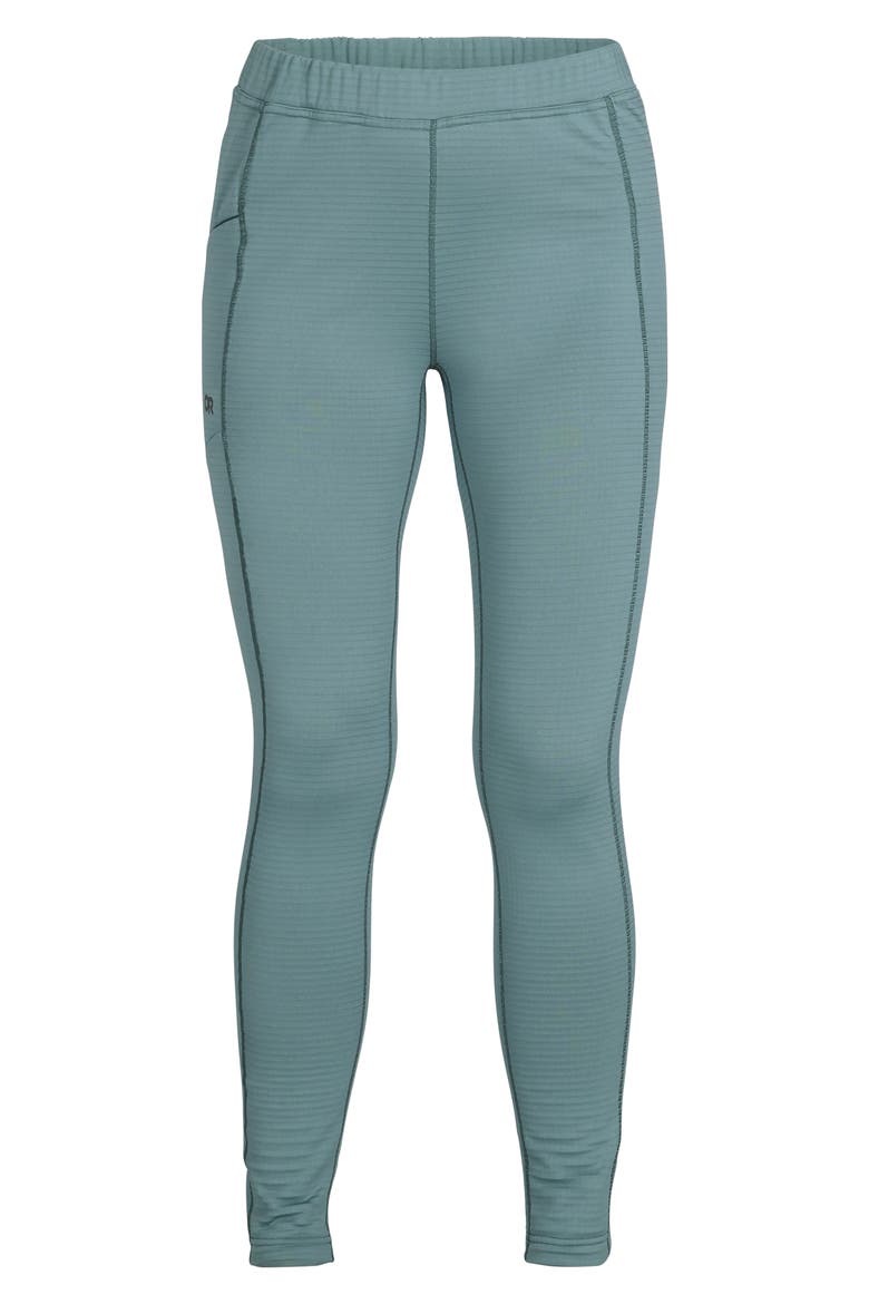 Vigor Grid Fleece Leggings, Alternate, color, NEPTUNE