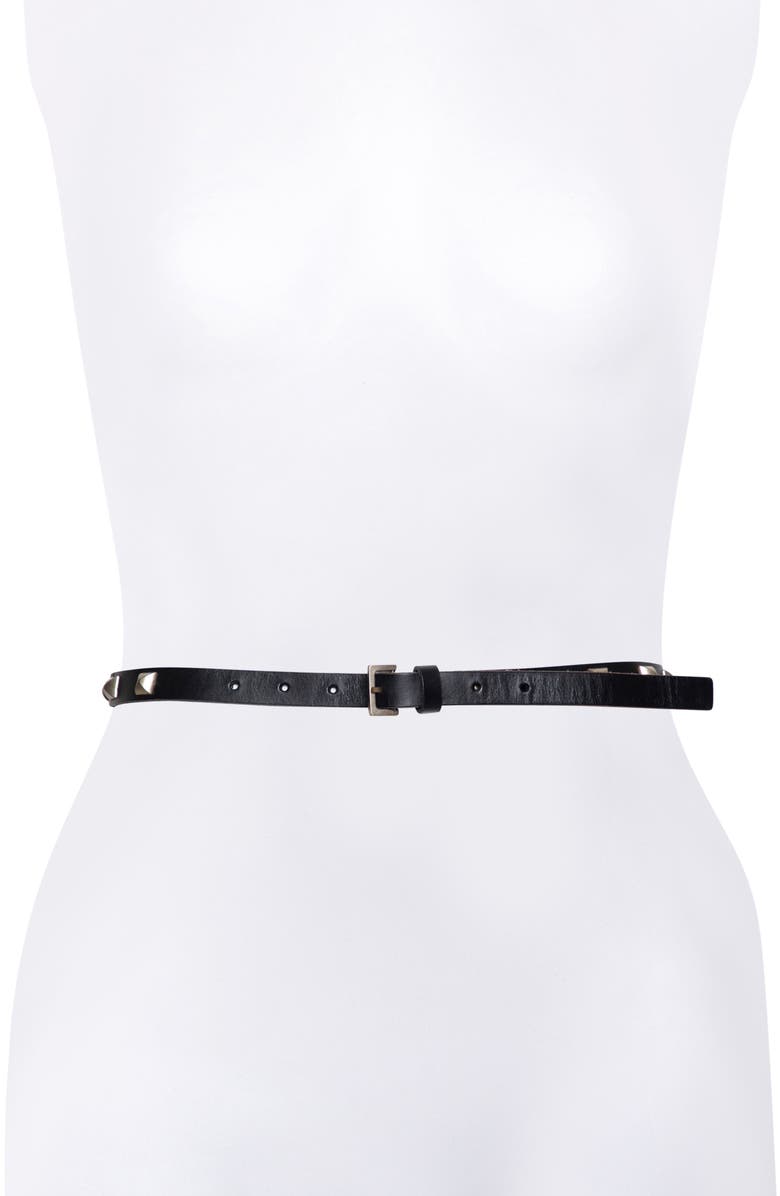 AllSaints Pyramid Stud Belt, Alternate, color, 