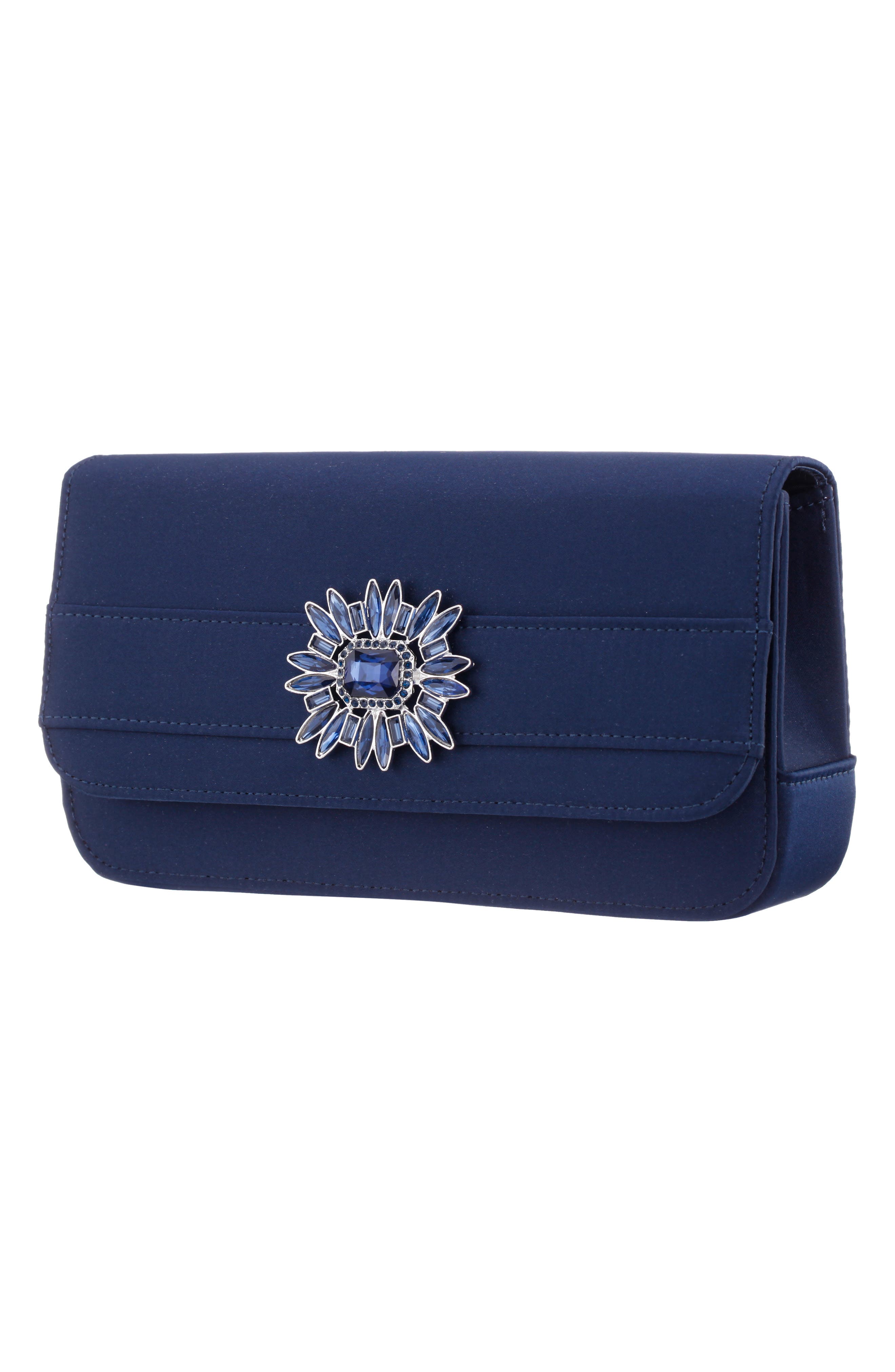 Nina Alina Clutch, Alternate, color, Navy
