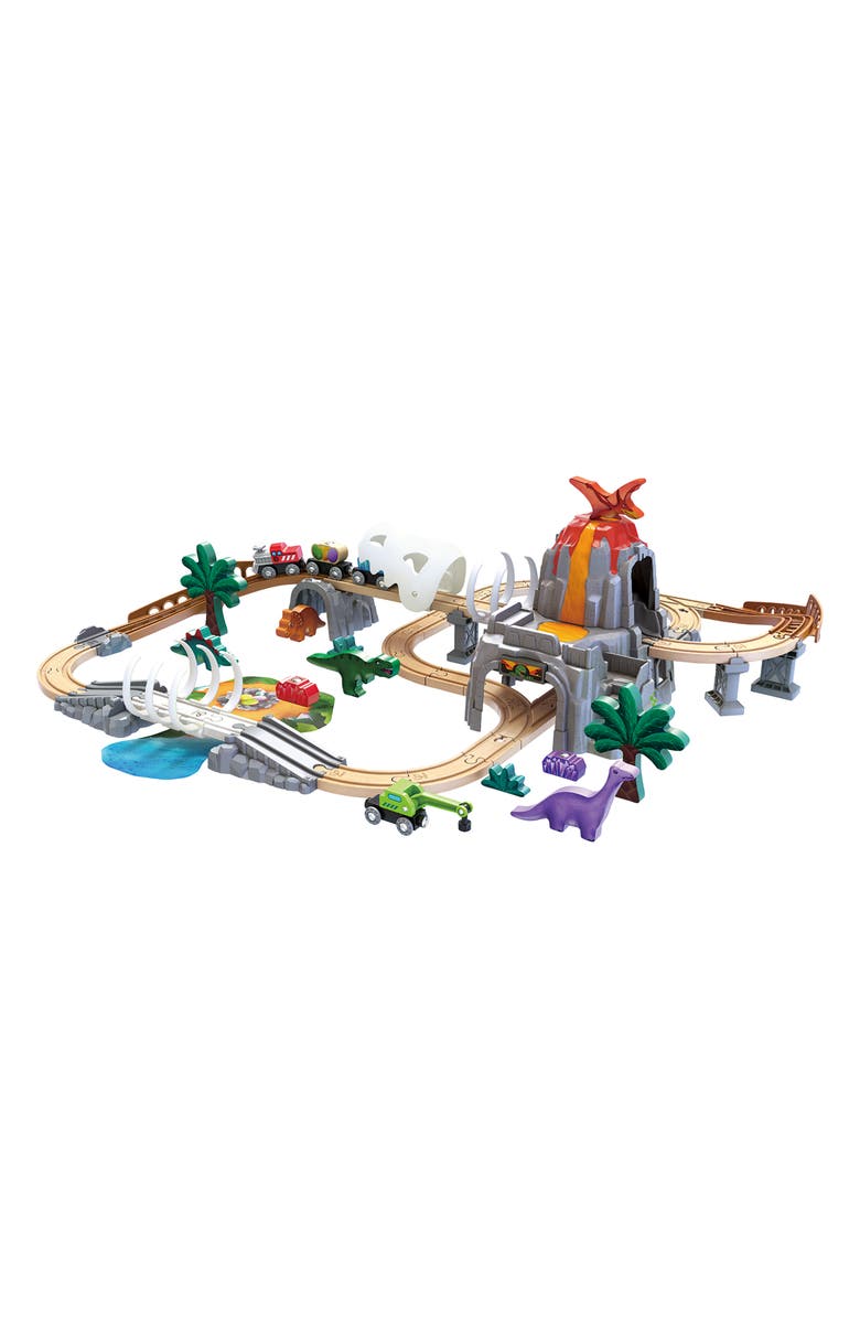 Hape Dinosaur Railway Adventure Playset, Main, color, Multi
