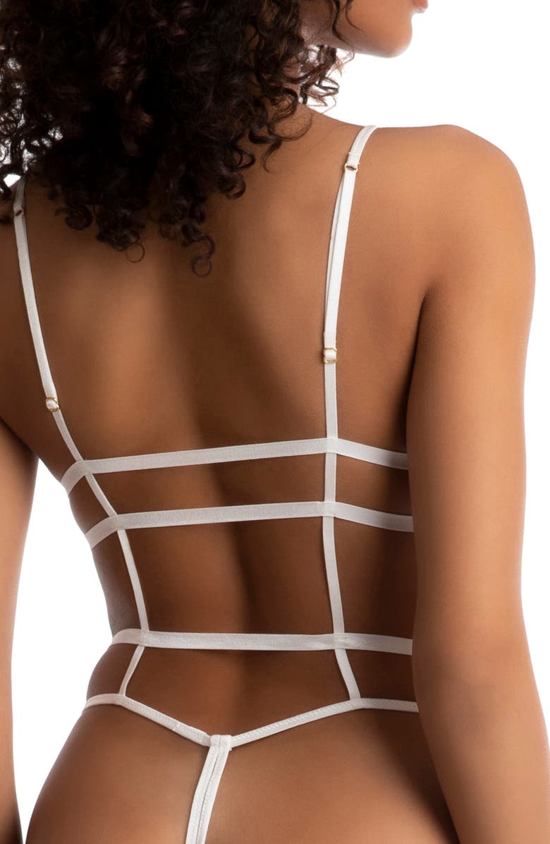 In Bloom by Jonquil Rachel Strappy Bow Teddy, Alternate, color,