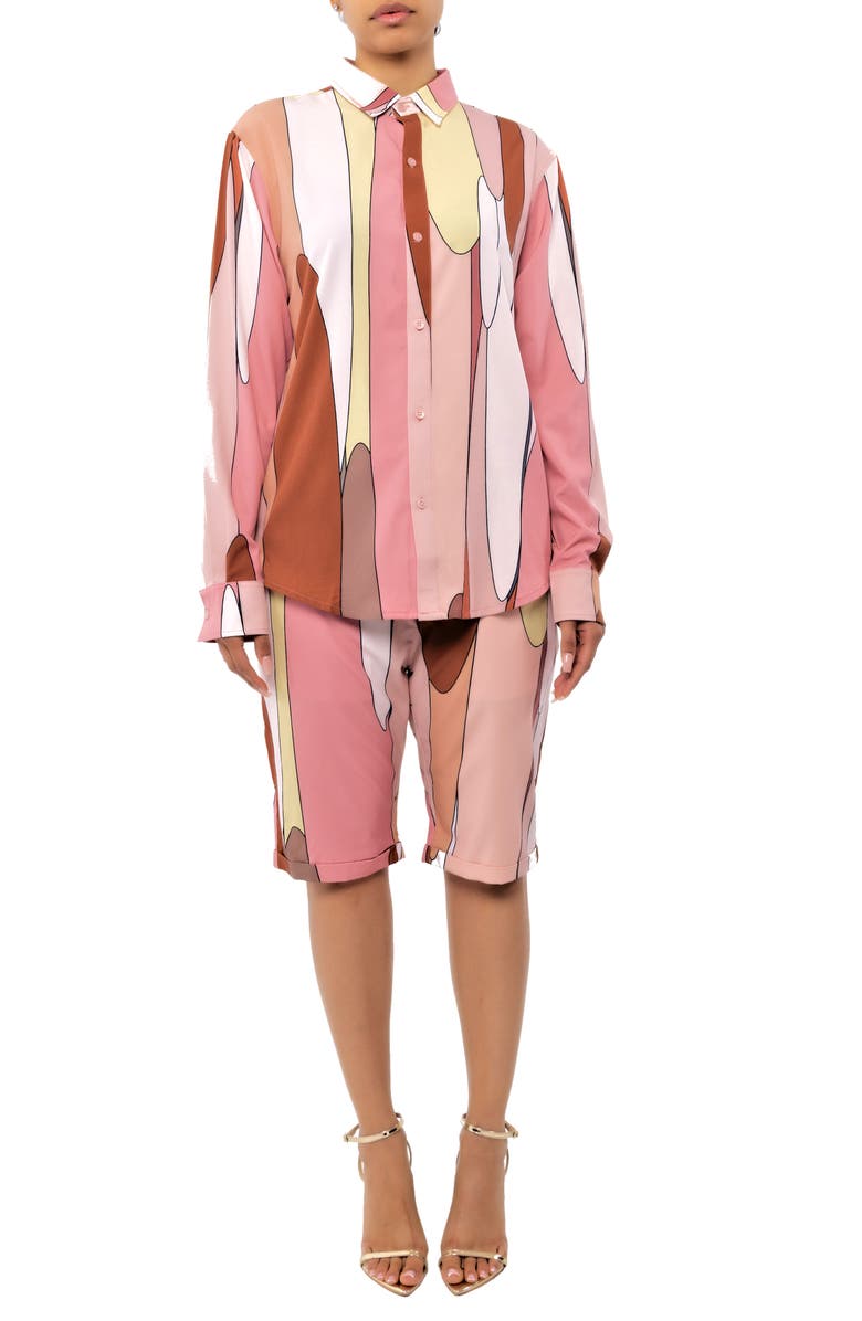 Dai Moda Drip Bermuda Shorts, Alternate, color, 