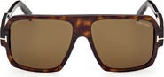 TOM FORD Camden 58mm Square Sunglasses