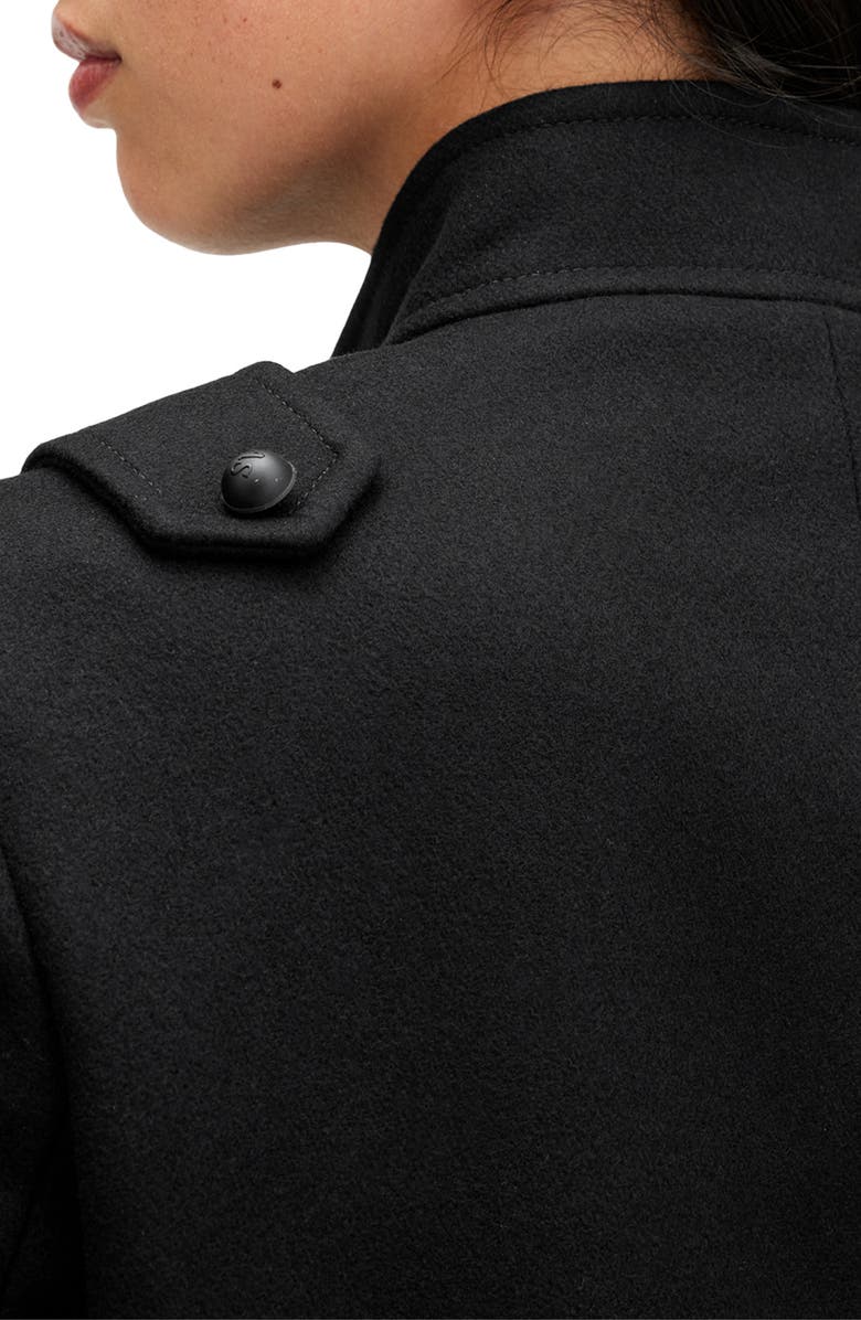 AllSaints Rummy Double Breasted Wool Blend Jacket, Alternate, color,