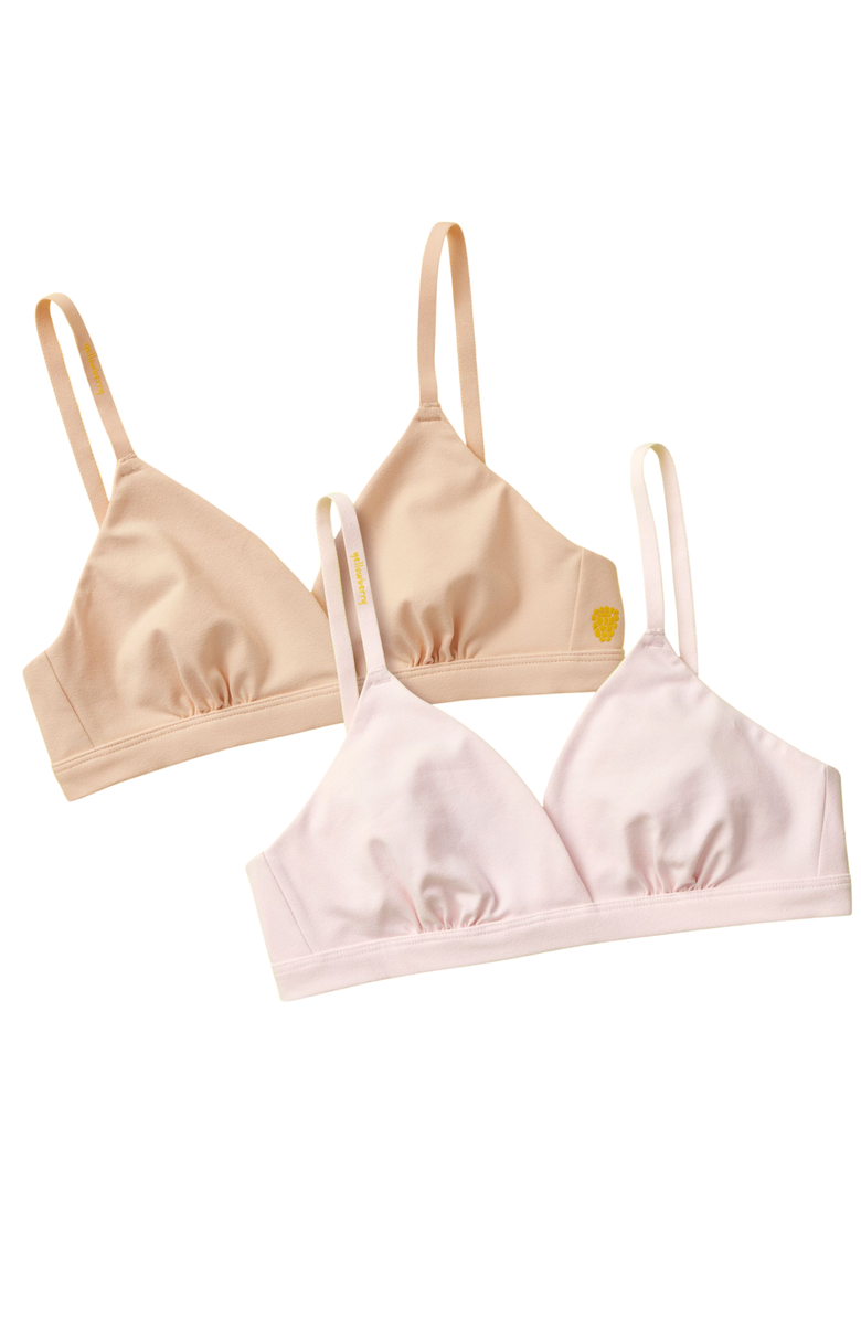Yellowberry Butter Triangle 2pk Bra, Main, color, Beige