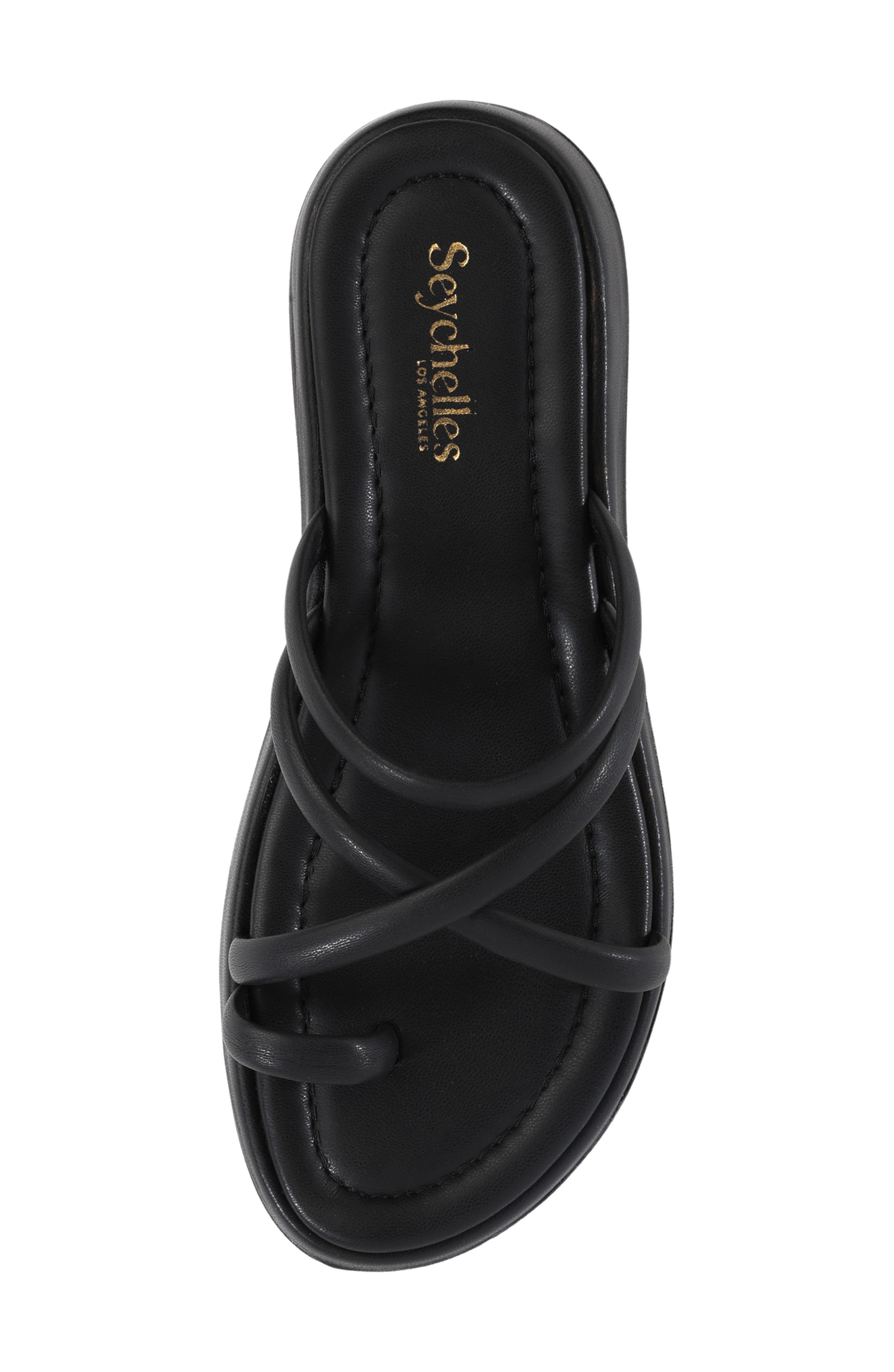 Seychelles Rule the World Platform Wedge Slide Sandal, Alternate, color, Black