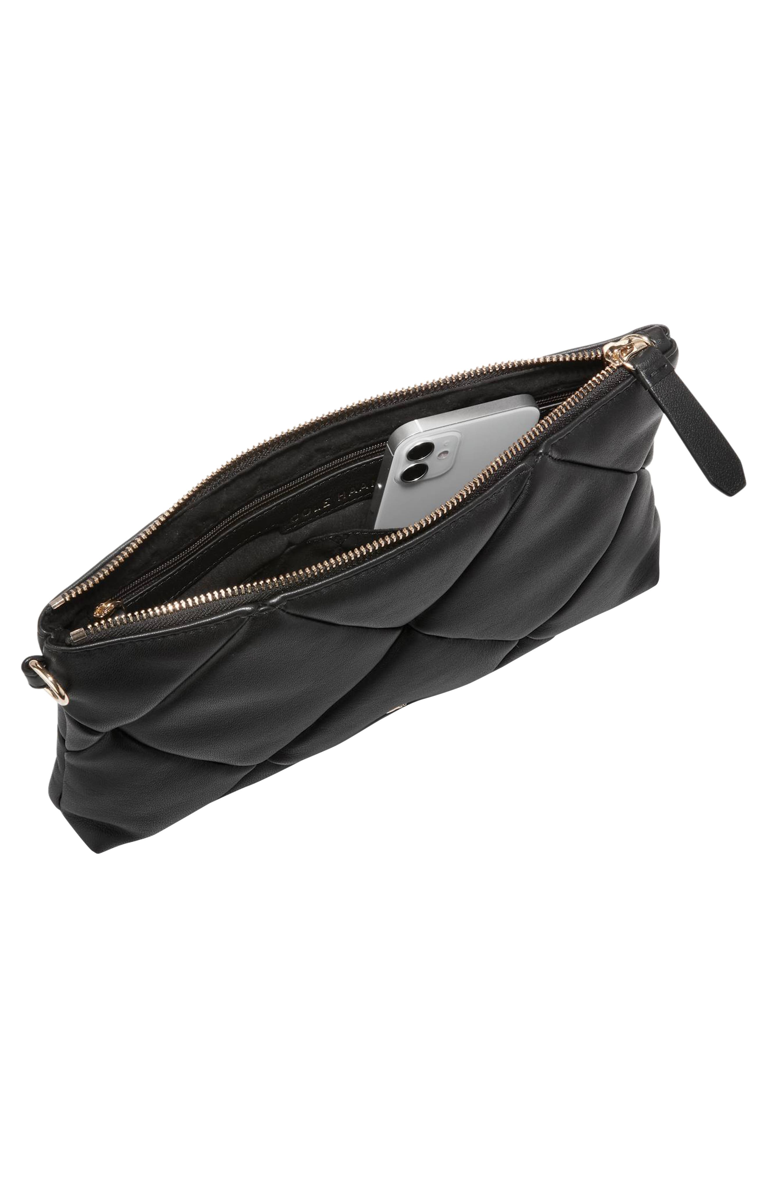 Cole Haan Essential Quilted Leather Clutch, Alternate, color, 