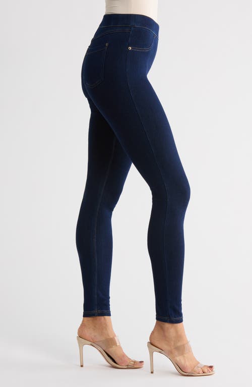 Hue Denim Leggings In Blue