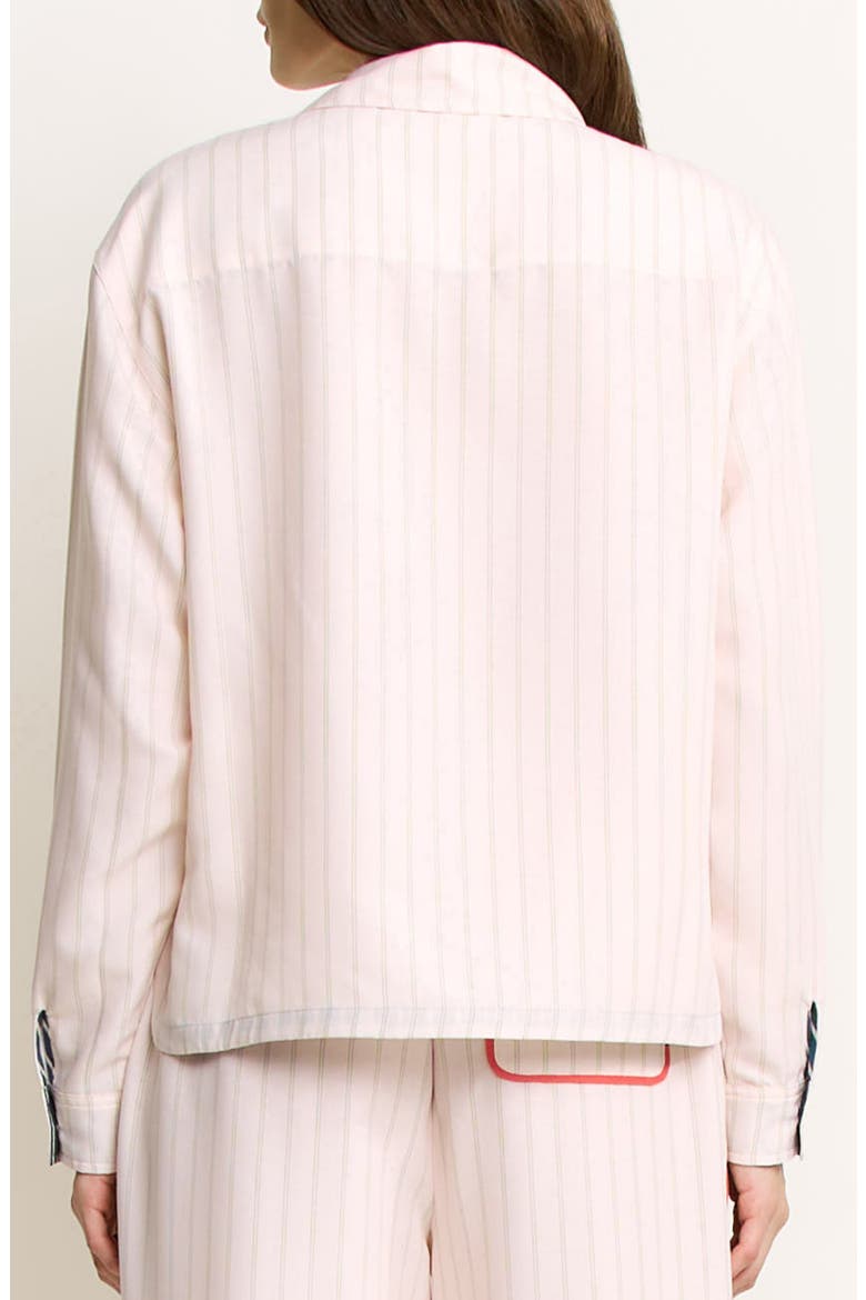 Brunch Date Button-Up Shirt, Alternate, color, FLORA STRIPE