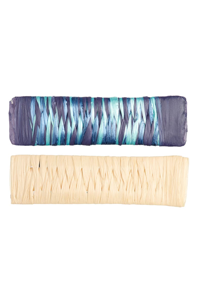 BP. Set of 2 Woven Barrettes, Main, color,