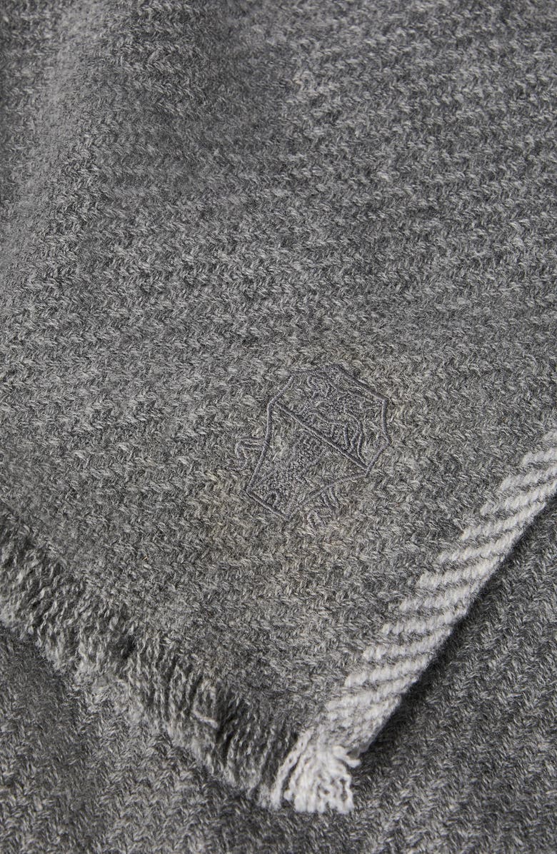 Brunello Cucinelli Cashmere scarf, Alternate, color, Medium Grey