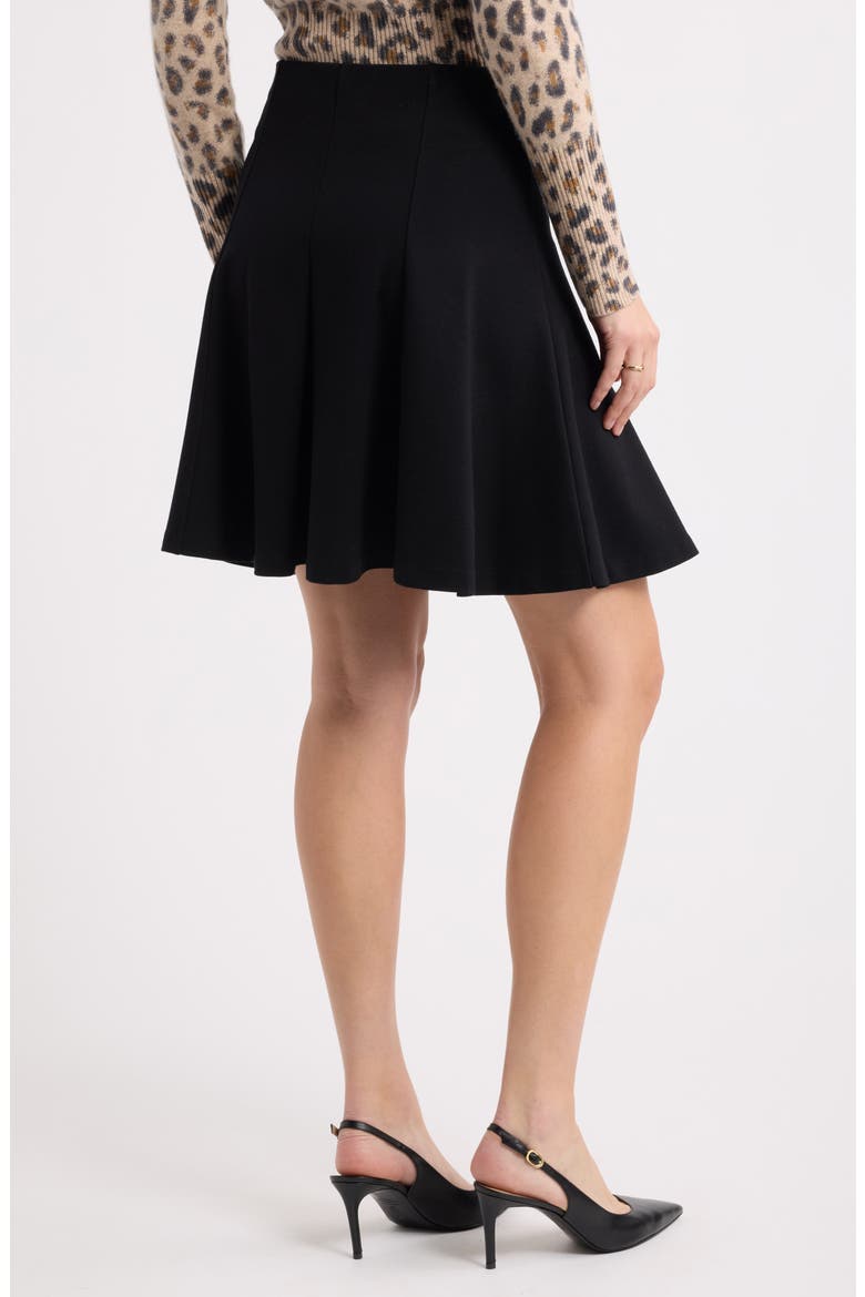 Ponte Miniskirt, Alternate, color, BLACK