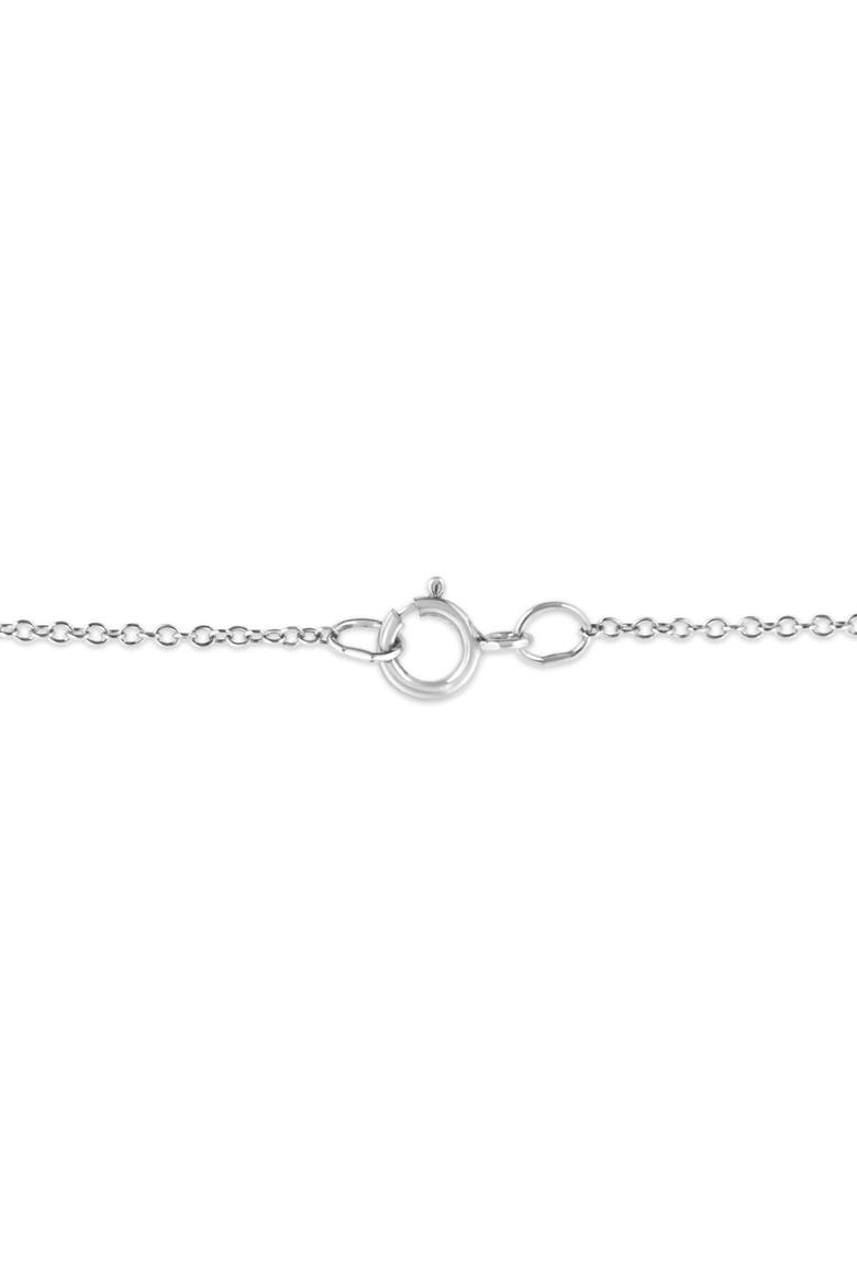 .925 Sterling Silver Prong-Set Diamond Accent Bold Cross Pendant Necklace, Alternate, color, White