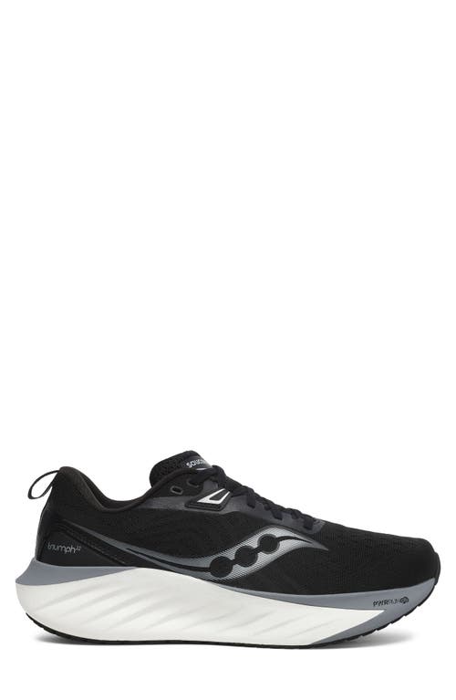 Saucony Triumph 22 Running Shoe In Black/white