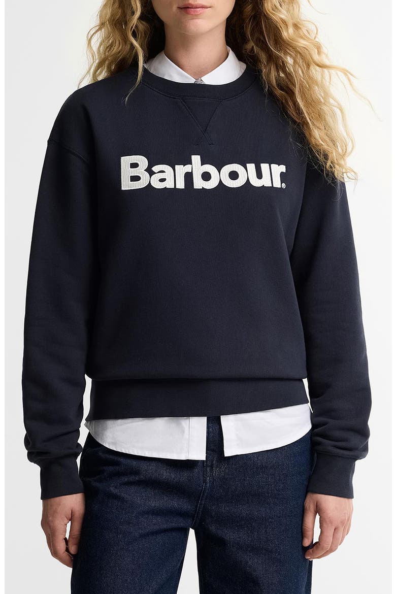 Hartland Graphic Sweatshirt, Main, color, DARK NAVY