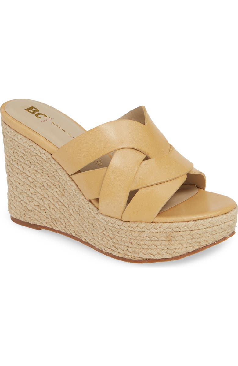 BC Footwear Eden Vegan Espadrille Wedge, Main, color,