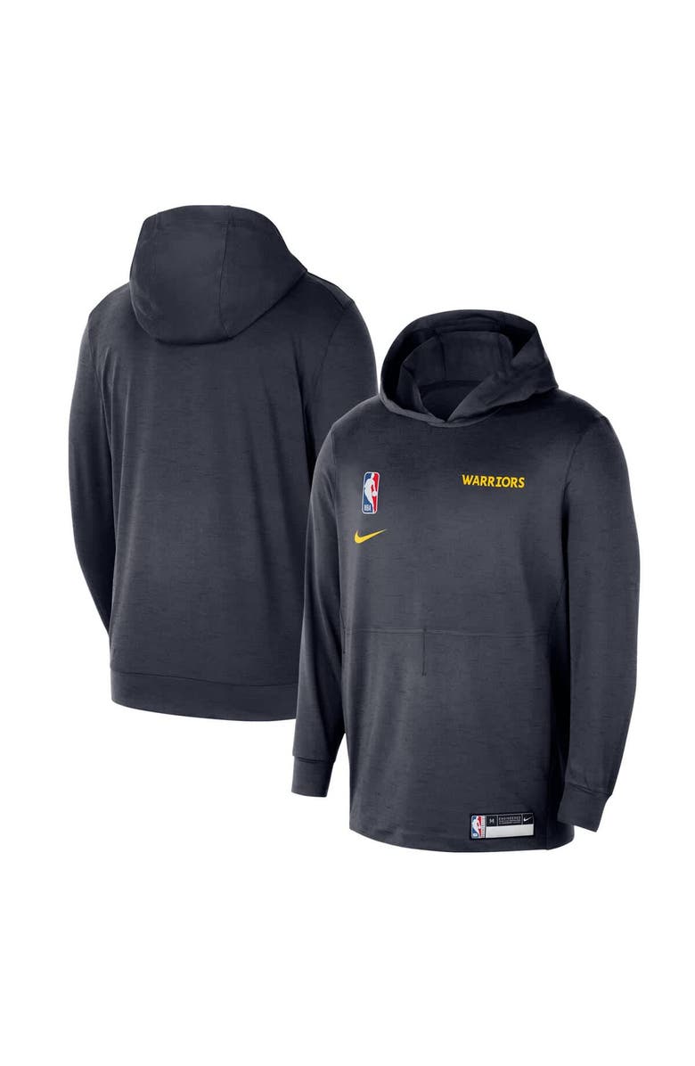Nike Men's Nike Navy Golden State Warriors 2024/25 On-Court Authentic Practice Yoga Restore Lightweight Pullover Hoodie, Alternate, color, Navy