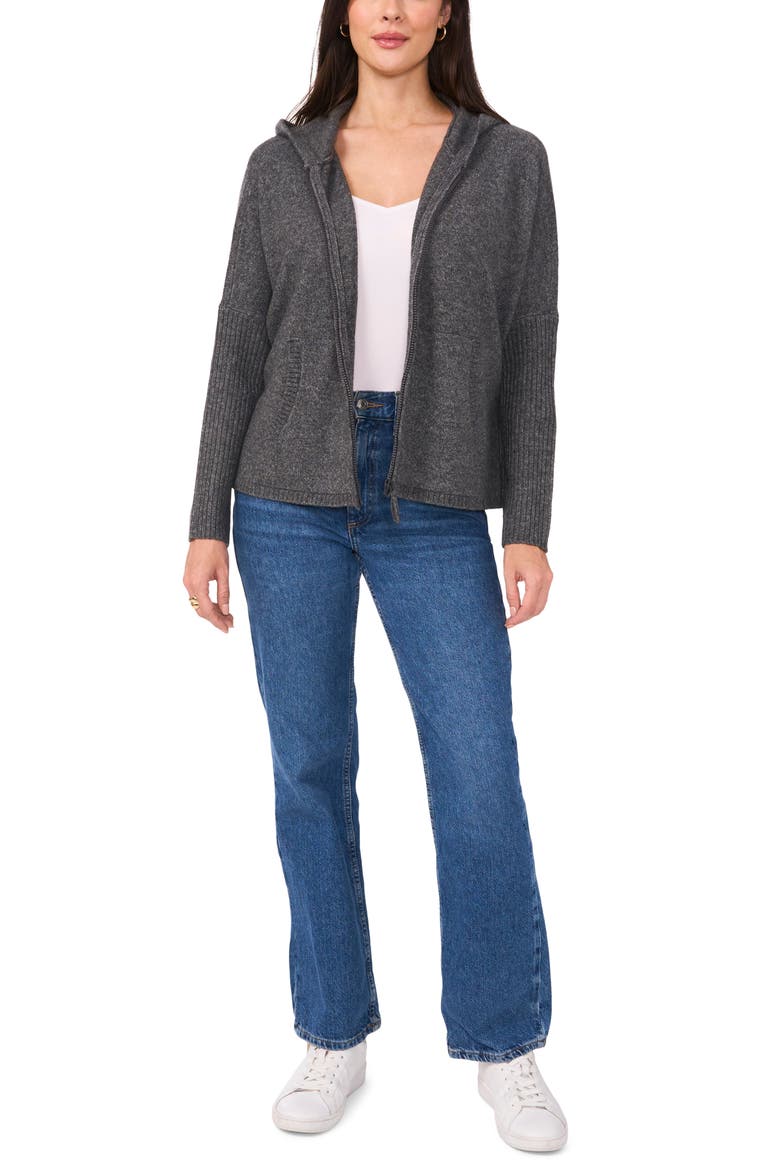 Hooded Sweater, Alternate, color, MEDIUM HEATHER GREY