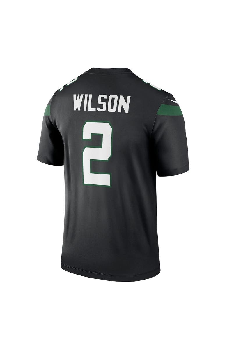 Nike Men's Nike Zach Wilson Black New York Jets Legend Jersey, Alternate, color,