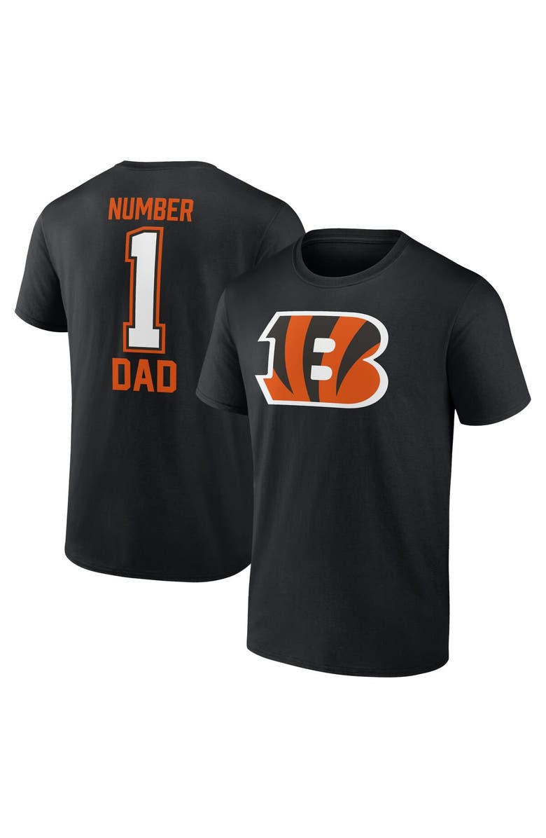 FANATICS Men's Fanatics Branded Black Cincinnati Bengals Father's Day T-Shirt, Main, color, Black