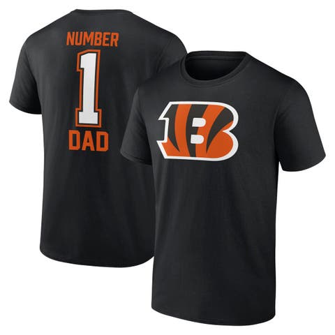 Men's Fanatics Branded Black Cincinnati Bengals Father's Day T-Shirt