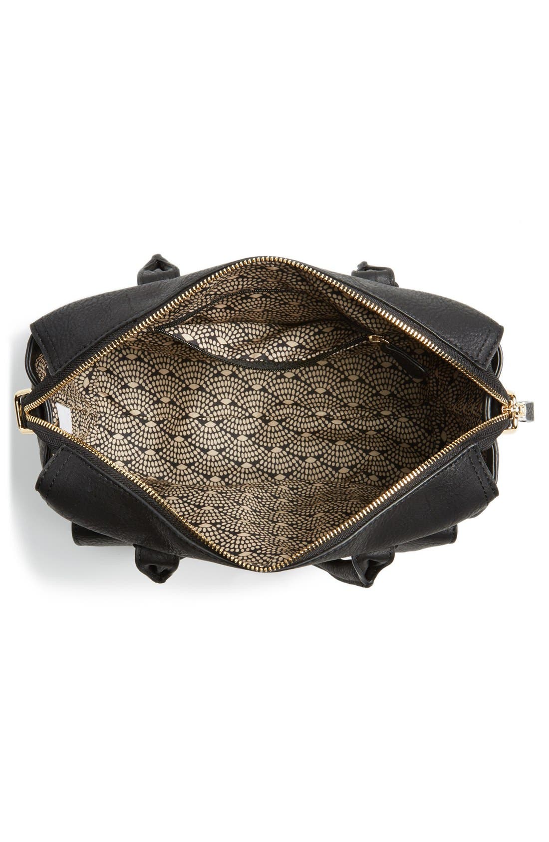 Big Buddha Faux Leather Satchel, Alternate, color, 