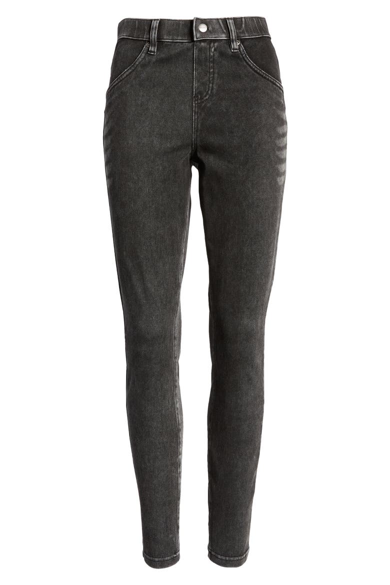 Ultrasoft Denim Leggings, Alternate, color, BLACK ACID WASH
