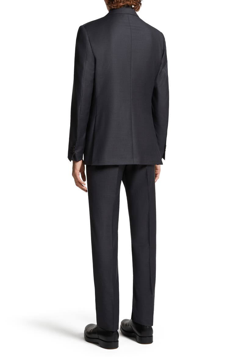 Pin Dot Trofeo Milano Wool Suit, Alternate, color, DARK GREY