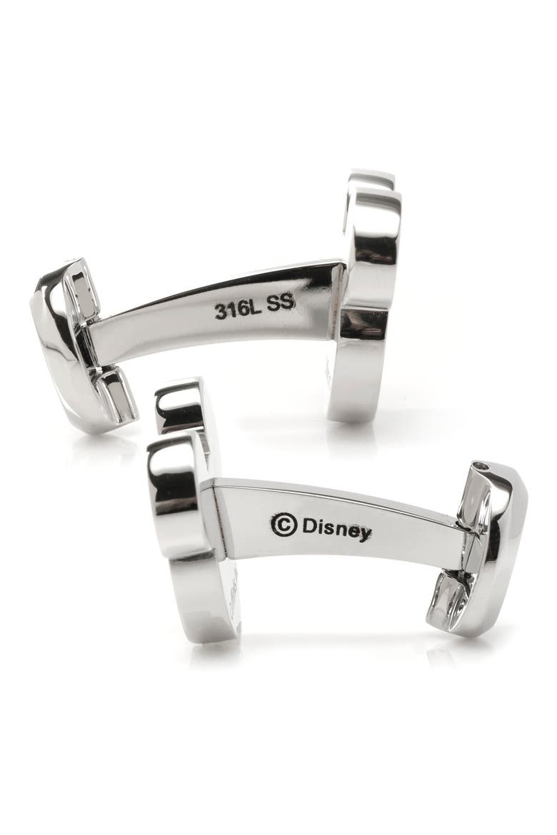 x Disney 'Steamboat Willie' Cuff Links, Alternate, color, SILVER
