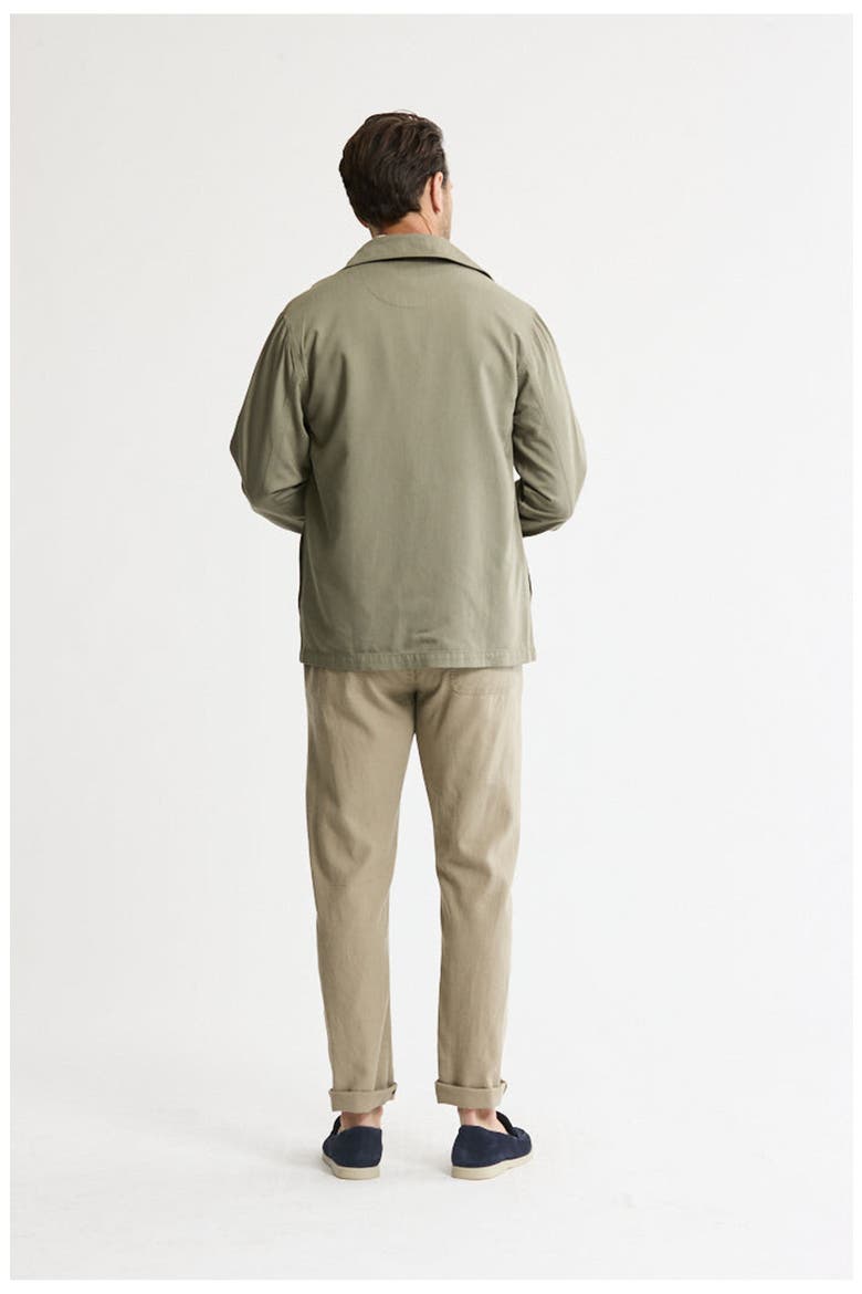 Rayon Lyocell Military Shirt Jacket, Alternate, color, Green