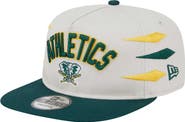 New Era Men's New Era Cream Athletics Iron Golfer Snapback Hat