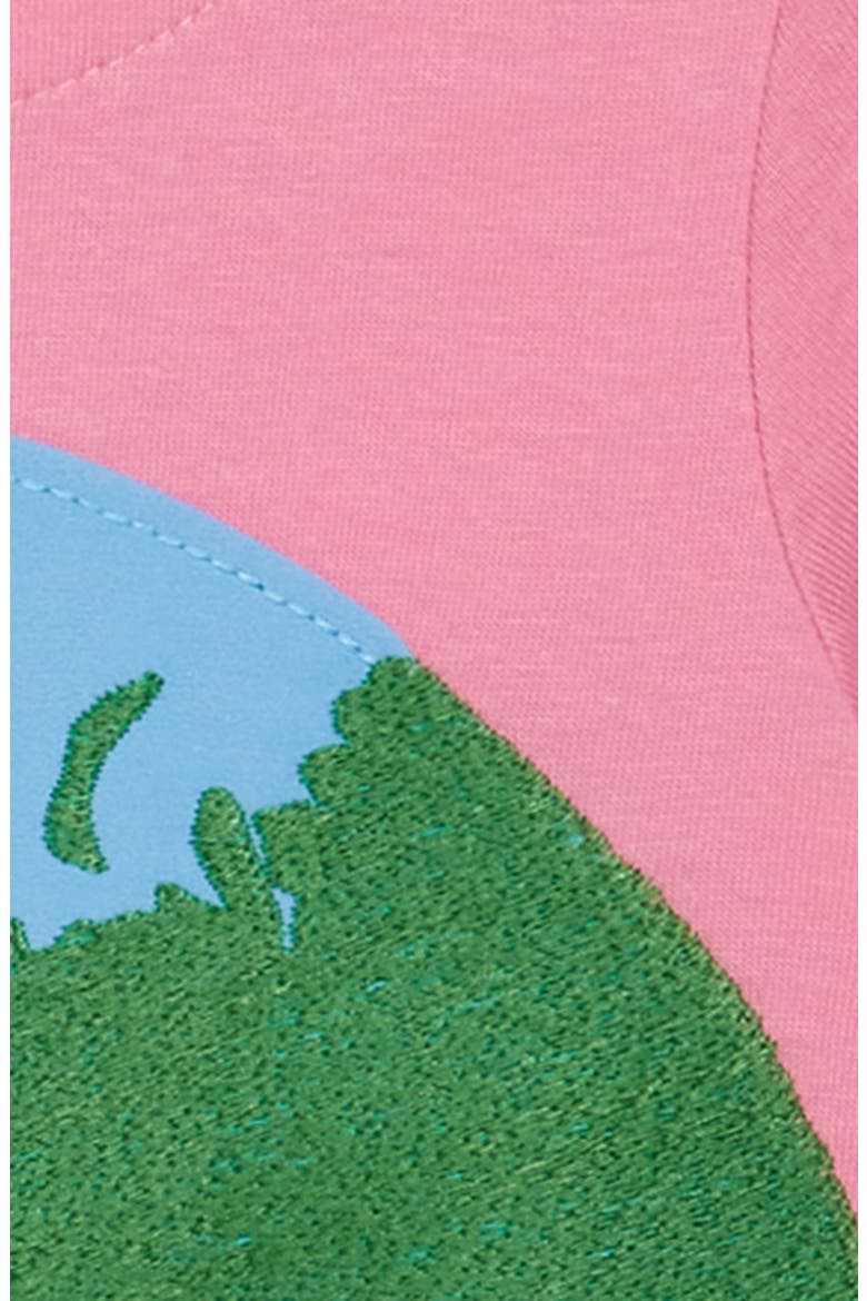 Kids' Earth & Beyond Appliqué Cotton Dress, Alternate, color, BRIGHT PETAL PINK SPACE