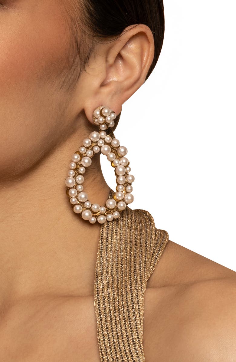 Deepa Gurnani Manon Statement Drop Earrings, Alternate, color,