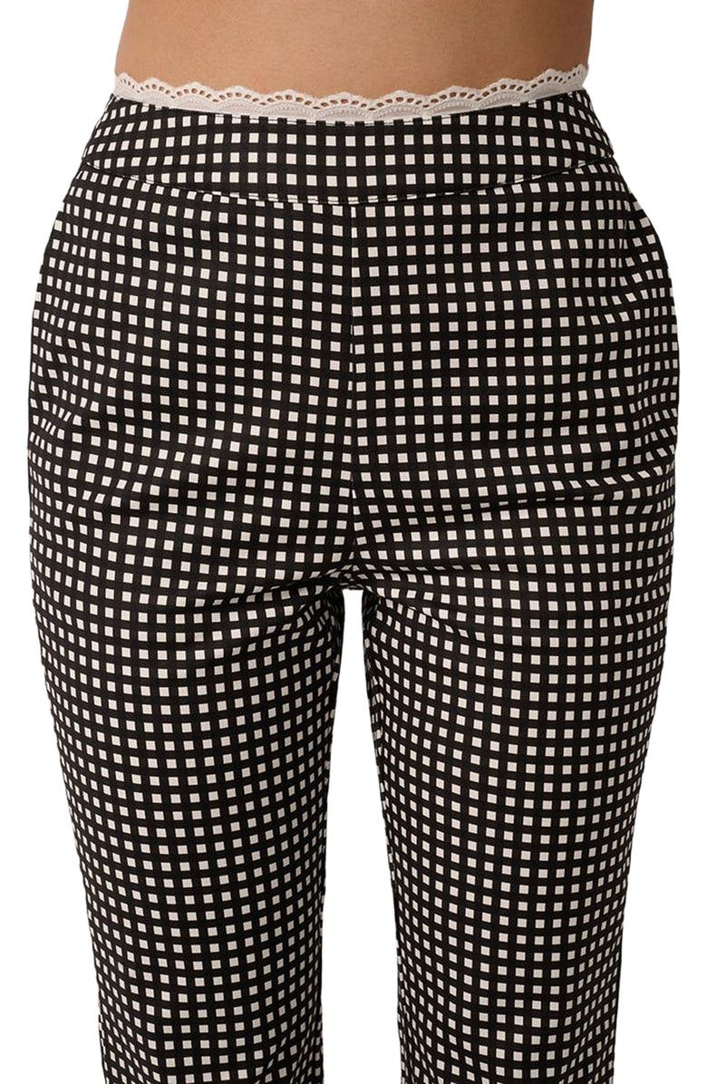 WeWoreWhat Crop Straight Pant, Alternate, color, Black Multi