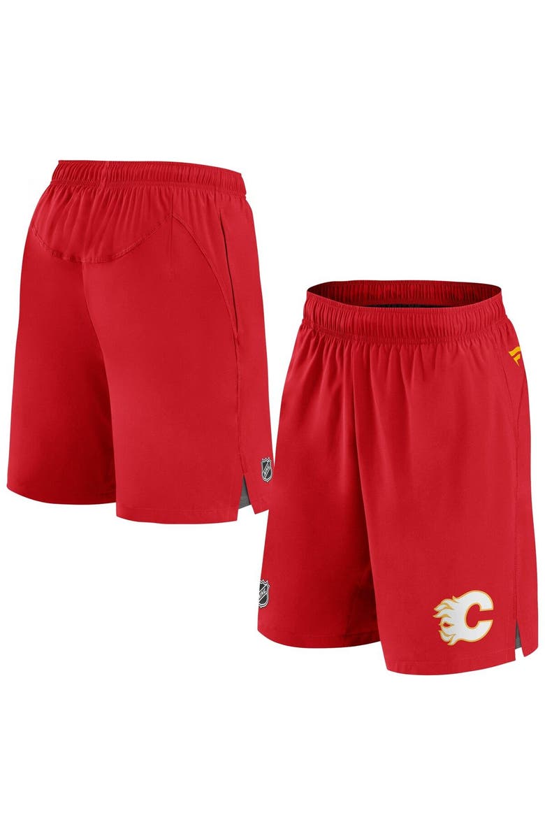 FANATICS Men's Fanatics Branded Red Calgary Flames Authentic Pro Rink Shorts, Main, color, Red