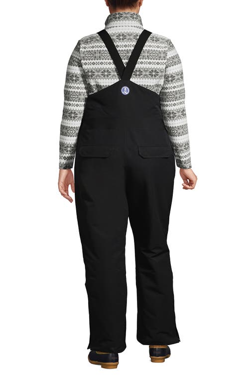 Lands' End Expedition Waterproof Insulated Snow Bibs In Black