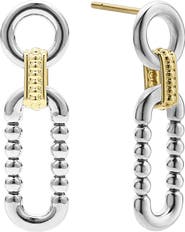 LAGOS Signature Caviar Link Drop Earrings