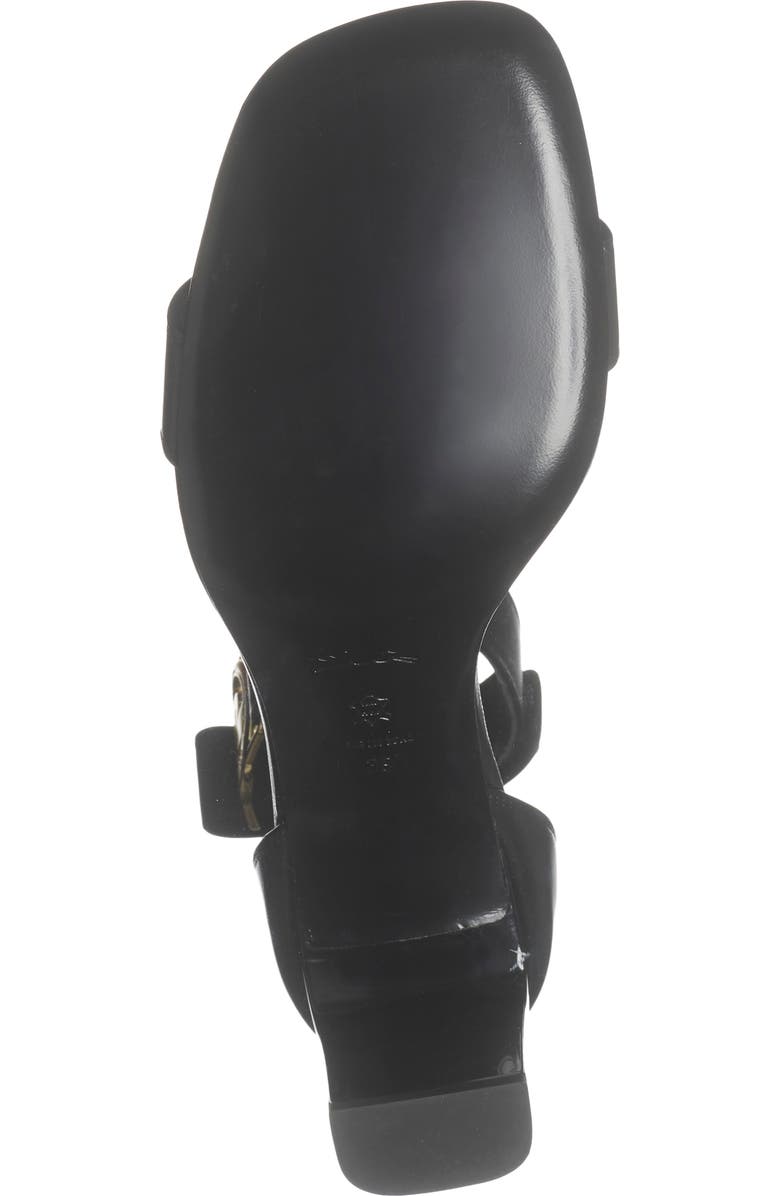 Longchamp Ankle Strap Sandal, Alternate, color, Black