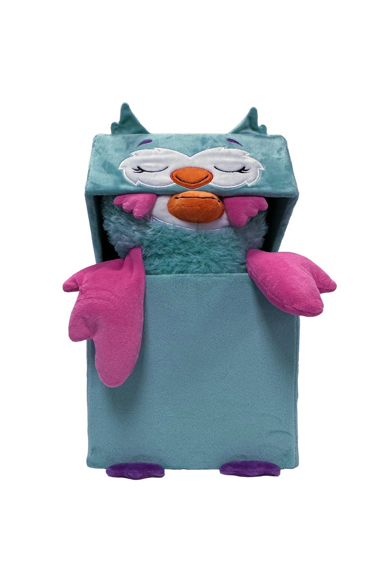 Adorable Storables Owl Teal & Pink 8 InchesAges 1+, Alternate, color, Multicolored