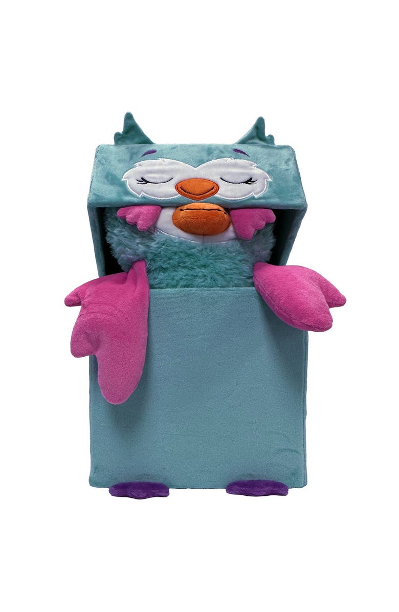 Happy Nappers Adorable Storables Owl Teal & Pink 8 InchesAges 1+, Alternate, color, Multicolored
