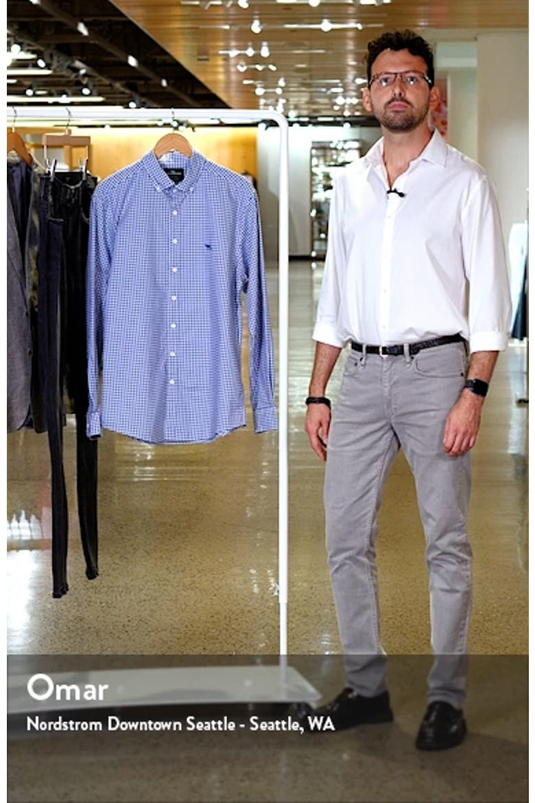 Sports Fit Gingham Button-Down Oxford Shirt video