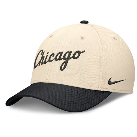 Men's Nike Natural/Black Chicago White Sox Statement Rise Performance Flex Hat