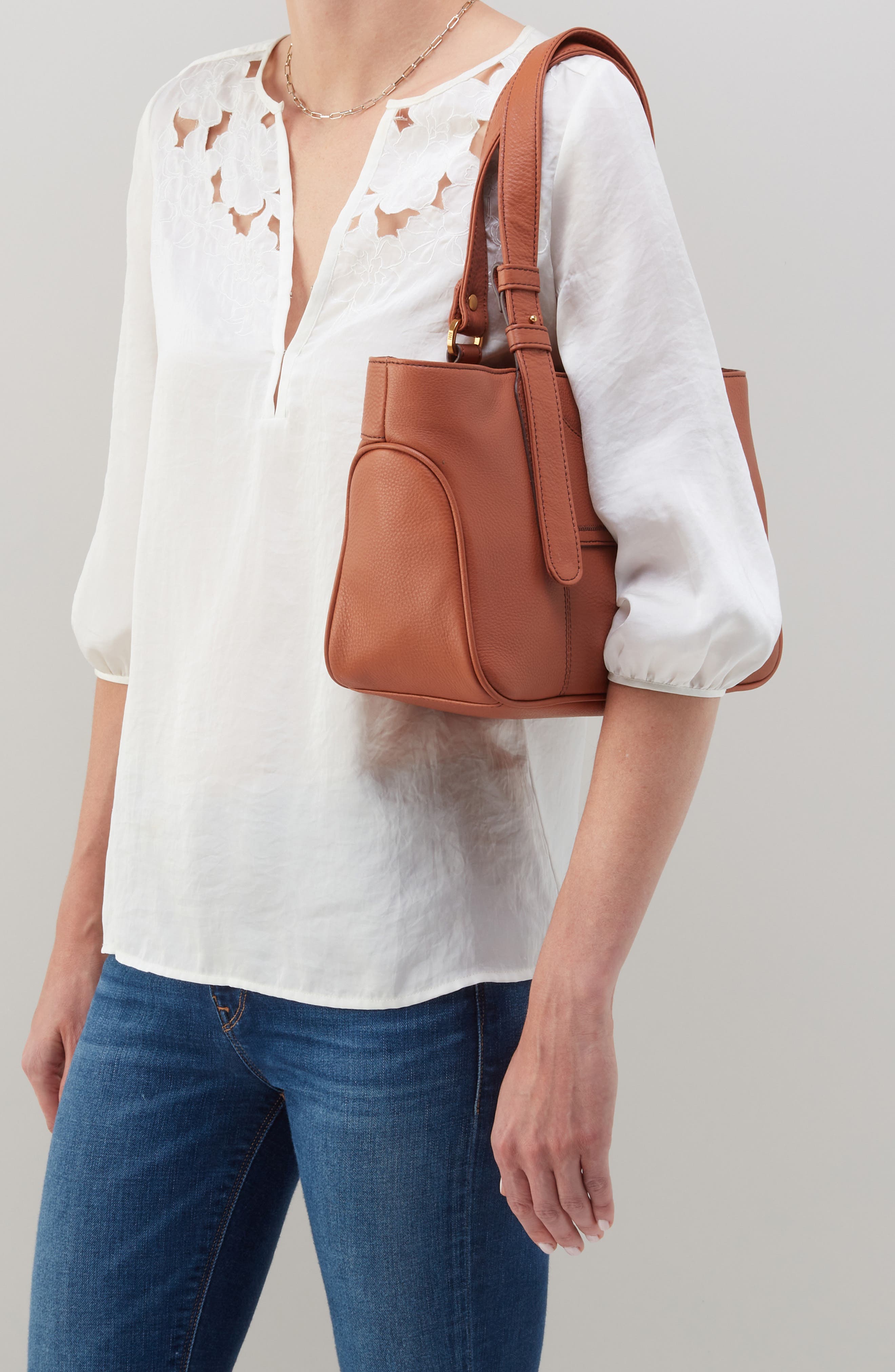 HOBO Autry Leather Satchel, Alternate, color, 